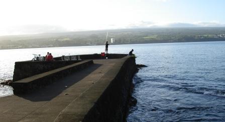 Liliuokalani Park next to Hilo Bay in Hilo, Hawaii